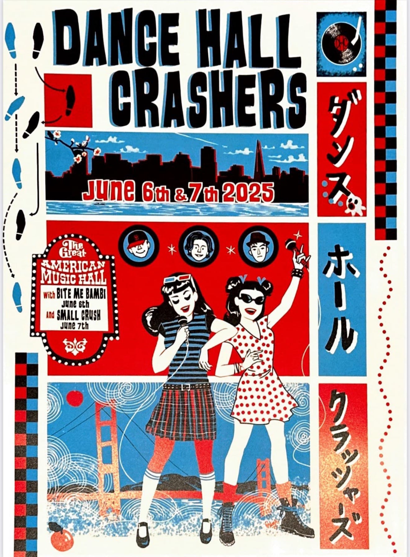 Dance Hall Crashers Concert Screen Print - Great American Music Hall 6/25