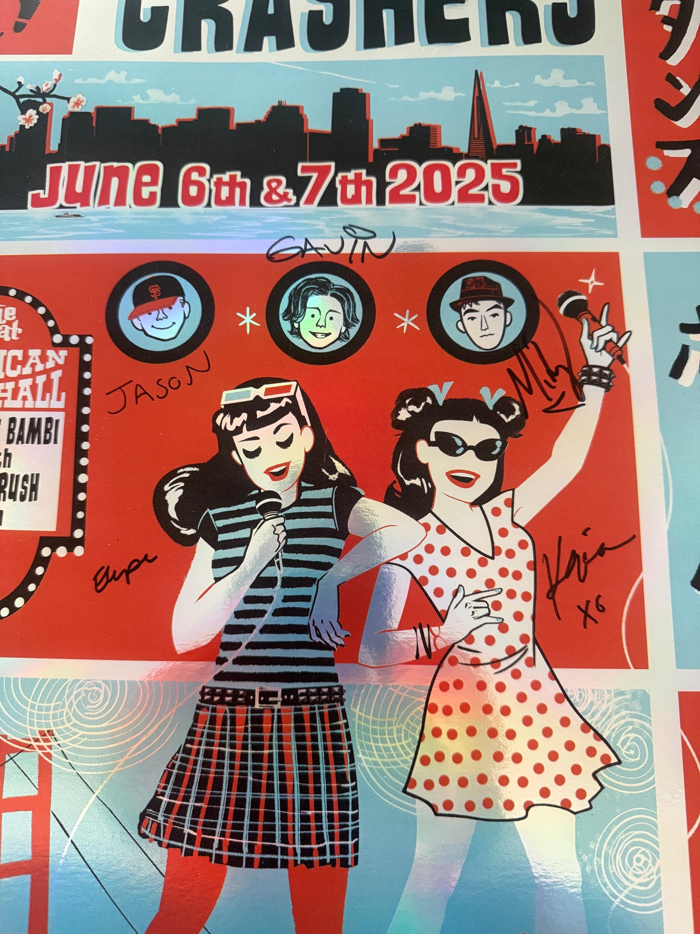Dance Hall Crashers Limited/Numbered and Signed Foil Print