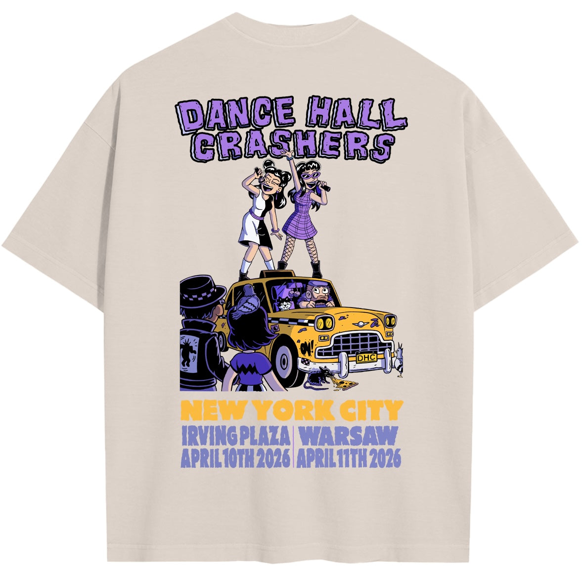 Limited Dance Hall Crashers NY Double Sided T Shirt - White - 48 Hour drop