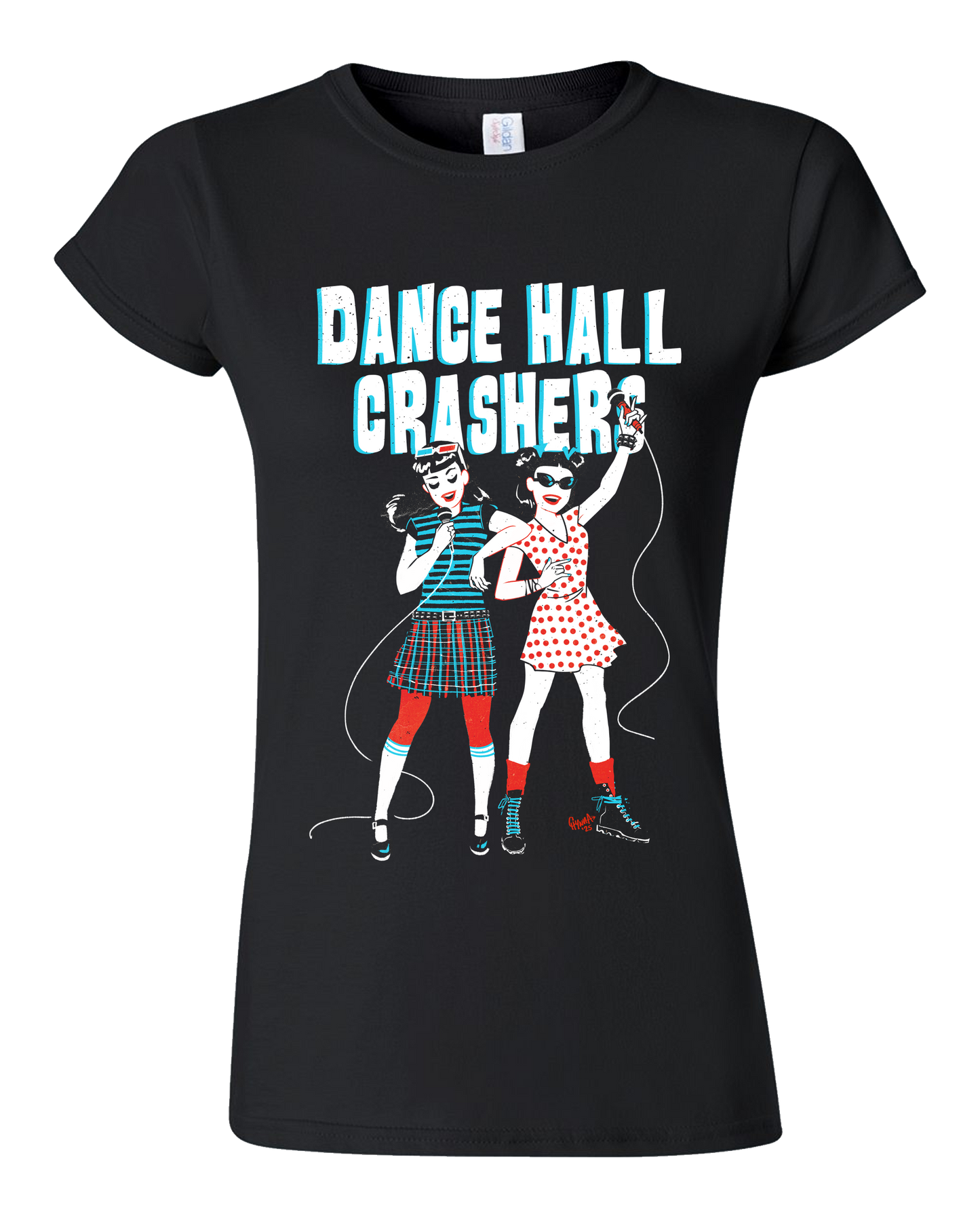 Dance Hall Crashers - Elyse and Karina Girls T
