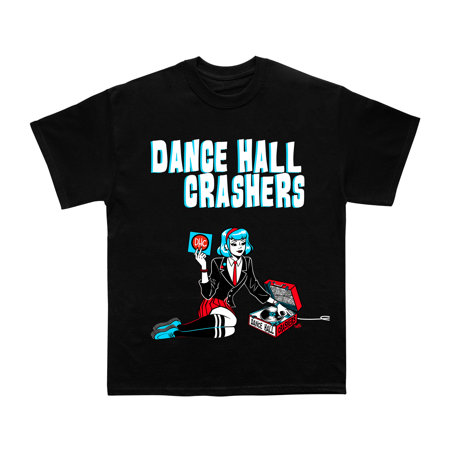 Dance Hall Crashers - Record T Shirt Unisex