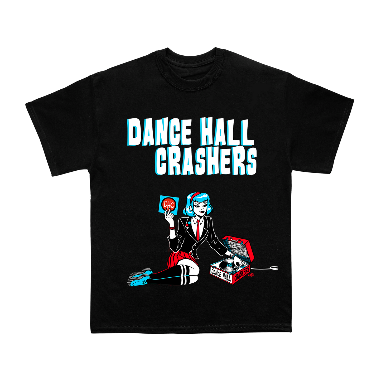 Dance Hall Crashers - Record T Shirt Unisex