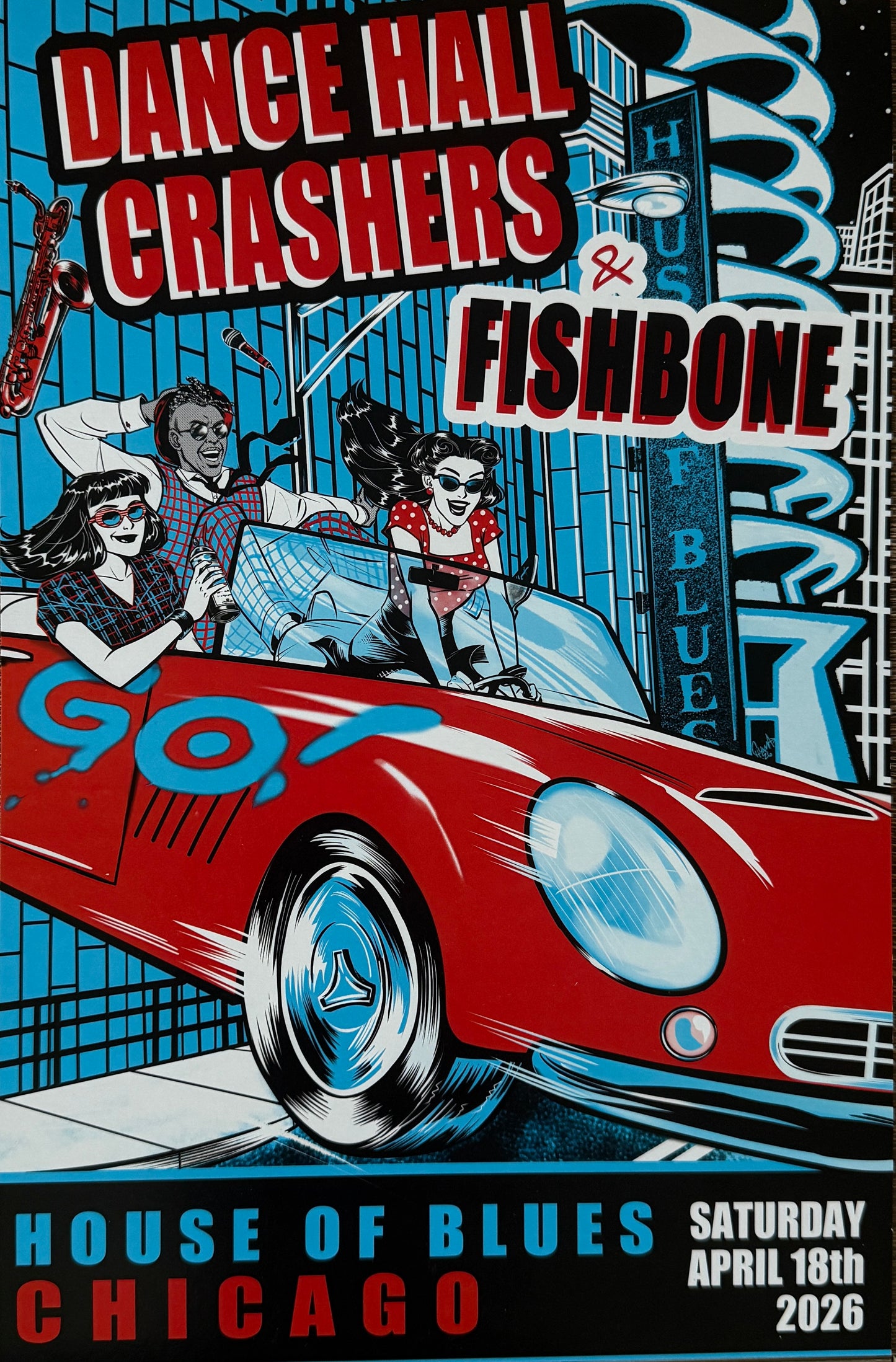 Very Limited Dance Hall Crashers Chicago 11x17 Poster